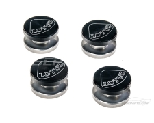 4 x Satin Black Floor Mat Fixings (Lotus)