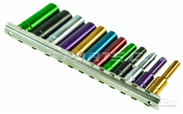 1/4" Drive Multi Colour Socket Set Image