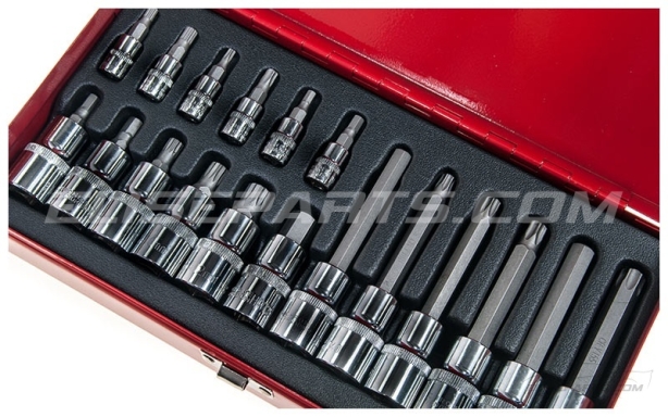 18 piece Torx & Allen Sockets Image