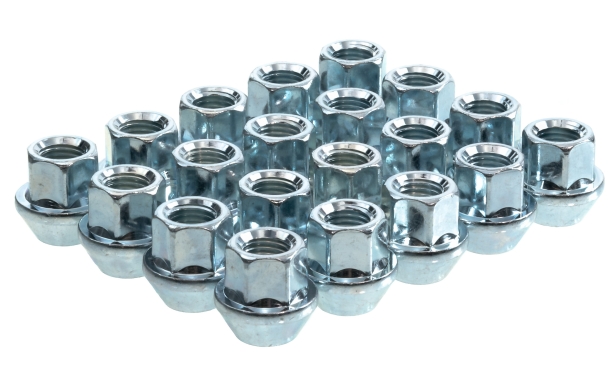 60 Degree Taper Silver Open End Wheel Nuts Image