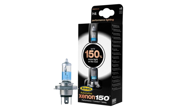 Pair of Xenon 150 H4 Headlight Bulbs Image