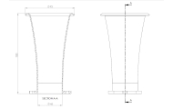 45mm x 150mm Long Air Horn Trumpet Image