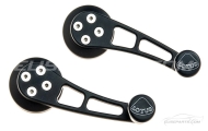 Satin Black Window Winders ( Lotus ) Image