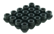 19mm Hex Open Ended Black Wheel Nuts Image
