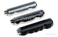 Silver-Polished-Satin Black Handbrake Grips Image