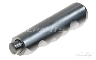 Silver-Polished-Satin Black Handbrake Grips Image