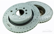 V6 Exige / Evora Rear Drilled Brake Discs OEM Image