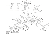 V6 Rear Anti Roll Bar Bracket C132C0046F Image