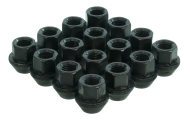 17mm Hex Open Ended Black Wheel Nuts Image